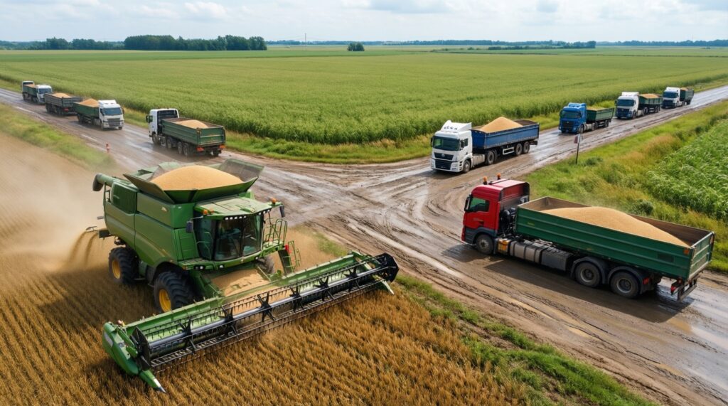 Сельское хозяйство: посевная/уборочная, фермеры, гранты и проблемы сезона - иллюстрация