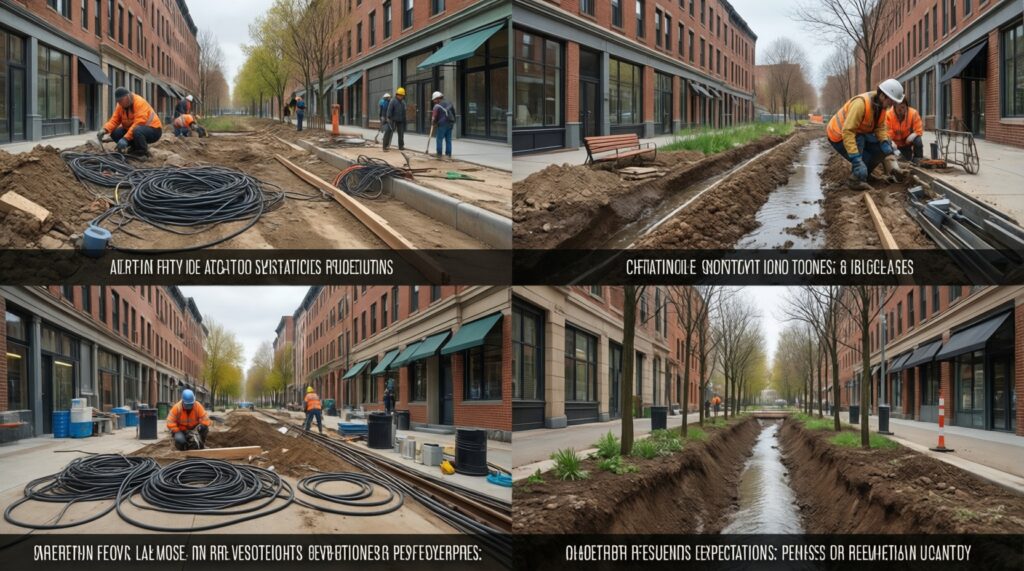 Городская среда: благоустройство дворов, парков, набережных и общественные обсуждения - иллюстрация