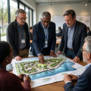 Городская среда: благоустройство дворов, парков и набережных через общественные обсуждения