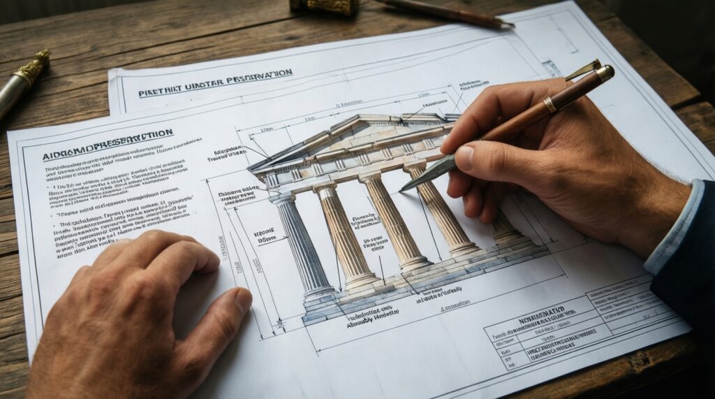 История и наследие: памятники, реставрации и судьбы старинных зданий - иллюстрация